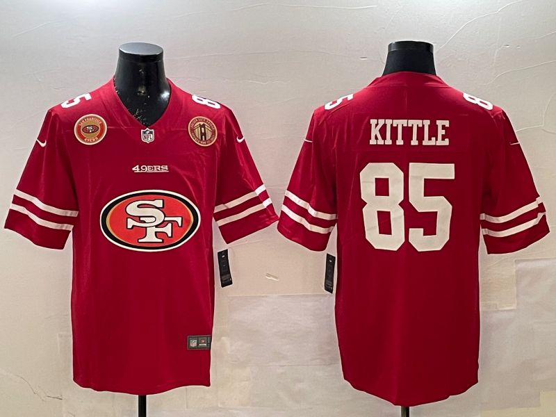 Men San Francisco 49ers #85 Kittle Red Brigade standard 2025 Nike Limited NFL Jersey style 1->san francisco 49ers->NFL Jersey